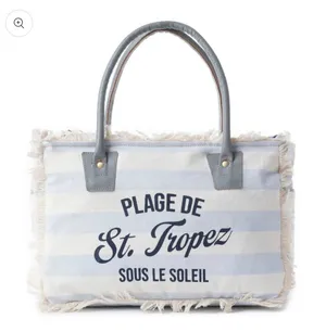Saint Tropez Tote Bag-Sky Blue/Stripe thumbnail 1