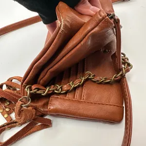 Shyanne Bohemian Western Style Crossbody Bag Leather Grommet Design Tassel thumbnail 13