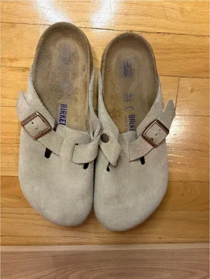 Birkenstock Boston Soft Footbed Suede Clogs - Size 42 thumbnail 5
