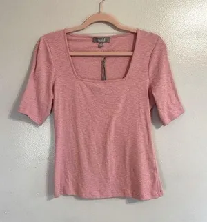 𝅺marled Essentials Prink Short Sleeve Top Size XS thumbnail 1