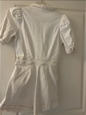 Denim Romper White thumbnail 3