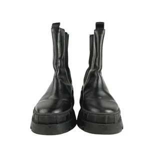 Steve Madden Barclay Women's Black Leather Round Toe Slip On Chelsea Boots Sz 6 thumbnail 2