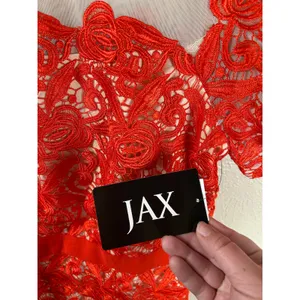 NEW Jax Dress Size 14 Short Sleeve Lace Mesh Sheath Bright Colors Knee Length thumbnail 6