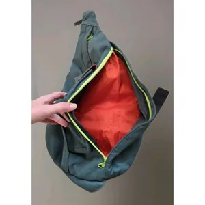 Kavu Rope Bag Canvas Strap Sling Green Crossbody Backpack Travel 4-Pocket Zip thumbnail 5