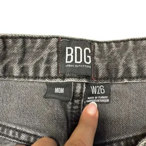Urban Outfitters BDG High Waist Faded Black Mom Jeans Straight Leg Size 26 thumbnail 8