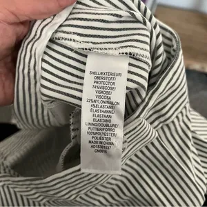 Adrianna Papell Women's 10 Straight Leg‎ Pinstripe Dark Grey/White Work Pants thumbnail 13