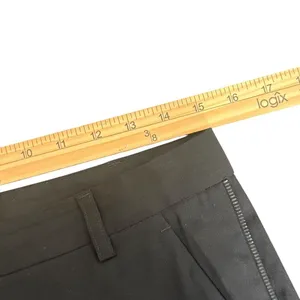 Theory Black Wool Straight Leg Pants Size 4 Zipper Ankle Quiet‎ Luxury Capsule thumbnail 9
