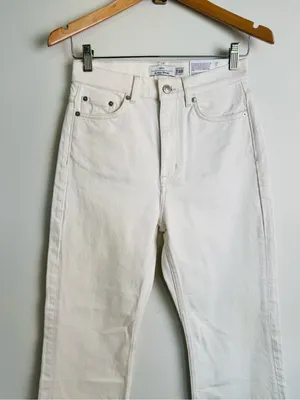& Other Stories Cream High-Rise Wide Leg Jeans thumbnail 3