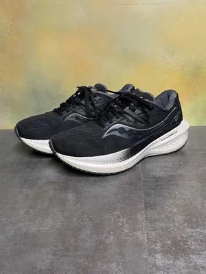 Saucony Triumph 20 Women's Black/White Running Shoes Size 8 thumbnail 3