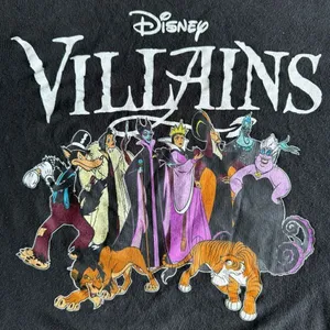 Disney Villains Black T-Shirt Size L Unisex thumbnail 3