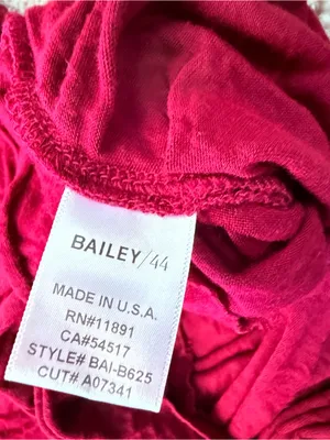 Bailey 44 Red Ruched Draped Knotted Twisted Sleeveless Stretch Off Shoulder Top thumbnail 5