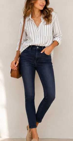 Frame Denim Black Le High Skinny Jeans Womens 28 Fall Casual Classic Preppy thumbnail 1