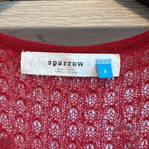 Sparrow Anthropologie Crochet Sweater Knit V-neck Maxi Button Placket Dress, S thumbnail 3