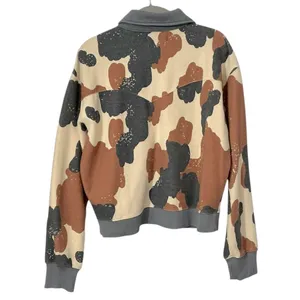 $148 FREE PEOPLE Cabin Cardigan zip jacket in happy cow combo S thumbnail 7