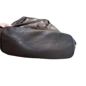 Handmade Vintage 90s Western Brown Tooled Leather Studded Suede Star Shoulder Bag thumbnail 9
