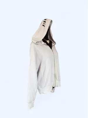 Vintage Y2K Victoria’s Secret PINK Periwinkle Oversized Zip-Up Hoodie size small thumbnail 2