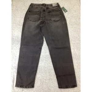 Wild Fable Womens High-Rise Tapered EasyRigid Distressed Jeans Black Size10 28L. thumbnail 6