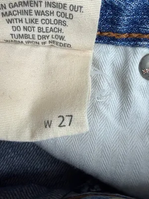 Ruehl No.925 Denim Mini Skirt W27 Distressed Frayed Low Rise Y2K 2000s thumbnail 10