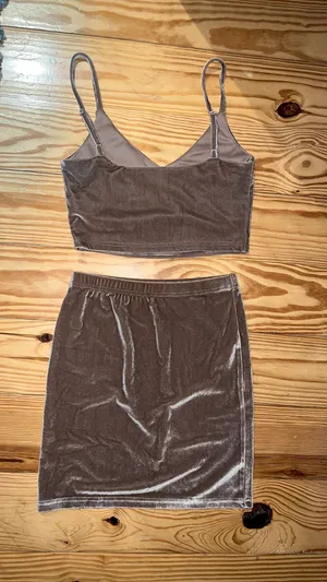 Velour Going Out Set Gray Size M thumbnail 2
