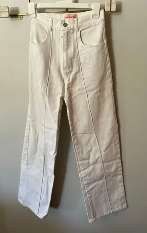 Lisa Says Gah White Jeans size 25 thumbnail 1