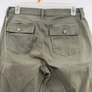 Evereve Payton Utility Pants Womens 28 Olive Green High Rise Ankle Slit thumbnail 4