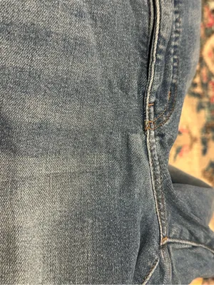 Madewell Tall Stovepipe Straight High Rise Stretchy Euclid Blue Denim Jeans 30T thumbnail 8