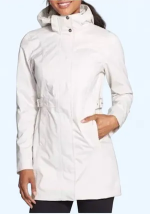 THE NORTH FACE Trench Jacket Coat Women Mid Length Hood Full Zip Moonlight. SP. thumbnail 1