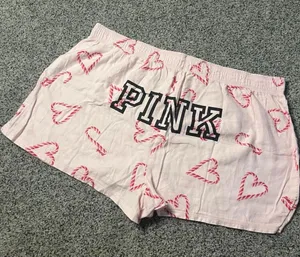 Victoria's Secret PINK Christmas boxer-style pajama shorts thumbnail 1