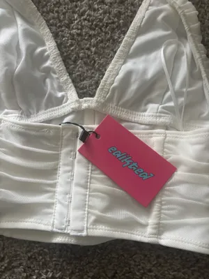 Edikted Corset Halter Crop Top thumbnail 2