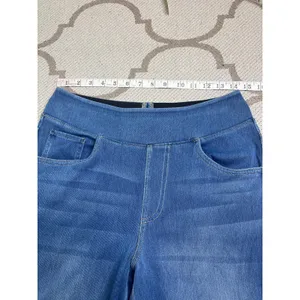 HALARA Flex High Waisted Pocket Baggy Wide Leg Blue Jeans, size Medium, 02775885 thumbnail 5