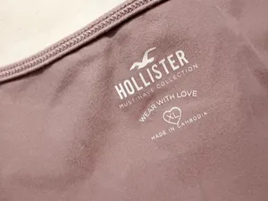 Hollister purple square neck xl top thumbnail 2
