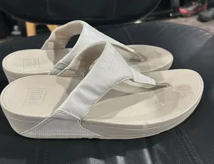 Women’s White Comfort Flip Flop Sandals - Cushioned Thong Style thumbnail 1