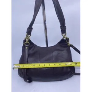 coach vintage rare brown leather cross body bag thumbnail 5