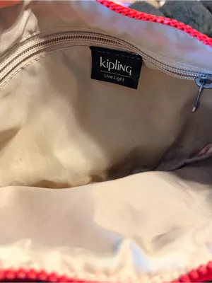 Kipling Bright Red Crossbody Waist Bag with Front Pockets thumbnail 6