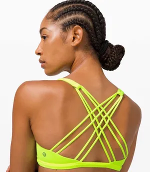Lululemon Free to be Bra Wild Peak *Light Support, A/B Cup Highlight Yellow 6 thumbnail 9