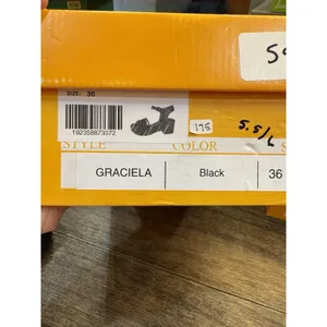 Miz Mooz Leather Heeled‎ Sandals Graciela Black Size 36 US 5.5-6 thumbnail 9