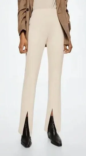 Mango / Slit Hem Pants in Ecru Size S thumbnail 2