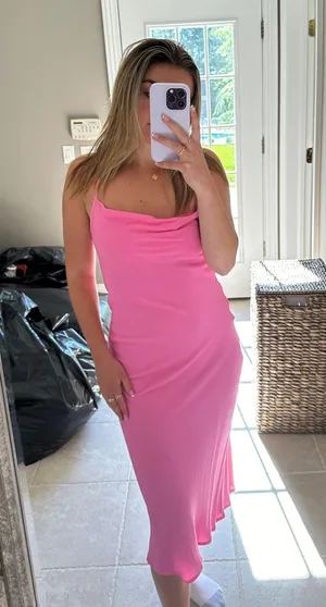 Revolve Pink Midi Dress thumbnail 1