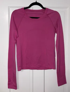 Lululemon Swiftly Tech 2.0 Race Length Long Sleeve Sonic Pink 6 Yoga Athletic thumbnail 1