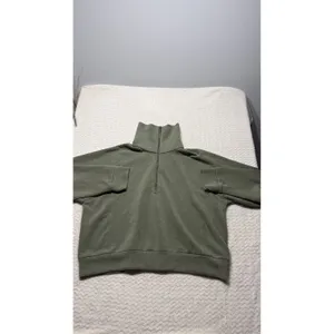 Spanx AirEssentials Half Zip Pullover Olive Green Sweatshirt 1X Tall 4709 thumbnail 2