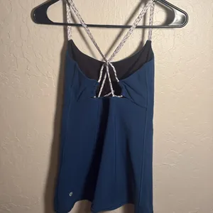 LULULEMON dancing Warrior Poseidon Blue Dottie Tank Top thumbnail 2