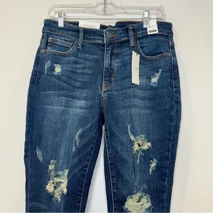 NWT Judy‎ Blue Los Angeles Boyfriend Fit Distressed Jeans Women's 11/30 Stretch thumbnail 6