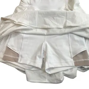 Lululemon Women’s‎ Size 2 Court Crush Tennis Dress Solid White Sporty New thumbnail 9