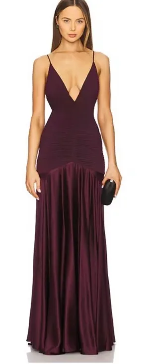 Silvia‎ Tcherassi Sana Dress Burgundy thumbnail 1