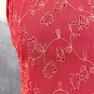 Y2K Womens Ethereal‎ Mesh Dress Medium Cottage Fairy Grunge Artsy Glam HOCO thumbnail 6