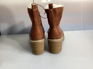 Universal Threads Cognac Faux Fur Ankle Boots - Size 11 thumbnail 3