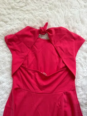 GAP pink dress with back cutoff thumbnail 2