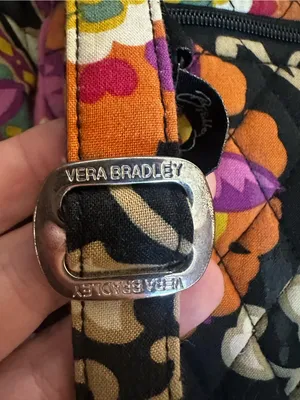 Vera Bradley Night and Day RETIRED Floral Small Duffel & Crossbody Bag Set thumbnail 5