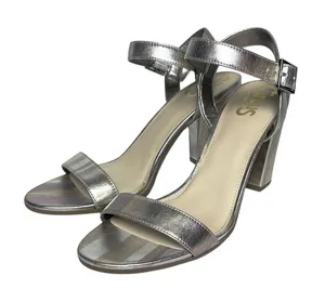 Circus by Sam Edelman Esther Mixed Metallic Striped Ankle Strap Heels thumbnail 1