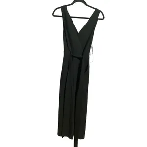 Lulus Statement Of Style Black Sleeveless Wide Leg Tie Waist Jumpsuit S thumbnail 3